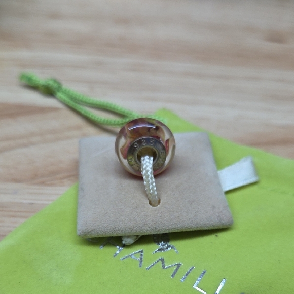 Chamilia Pink and Gold Charm Bead - Picture 2 of 3